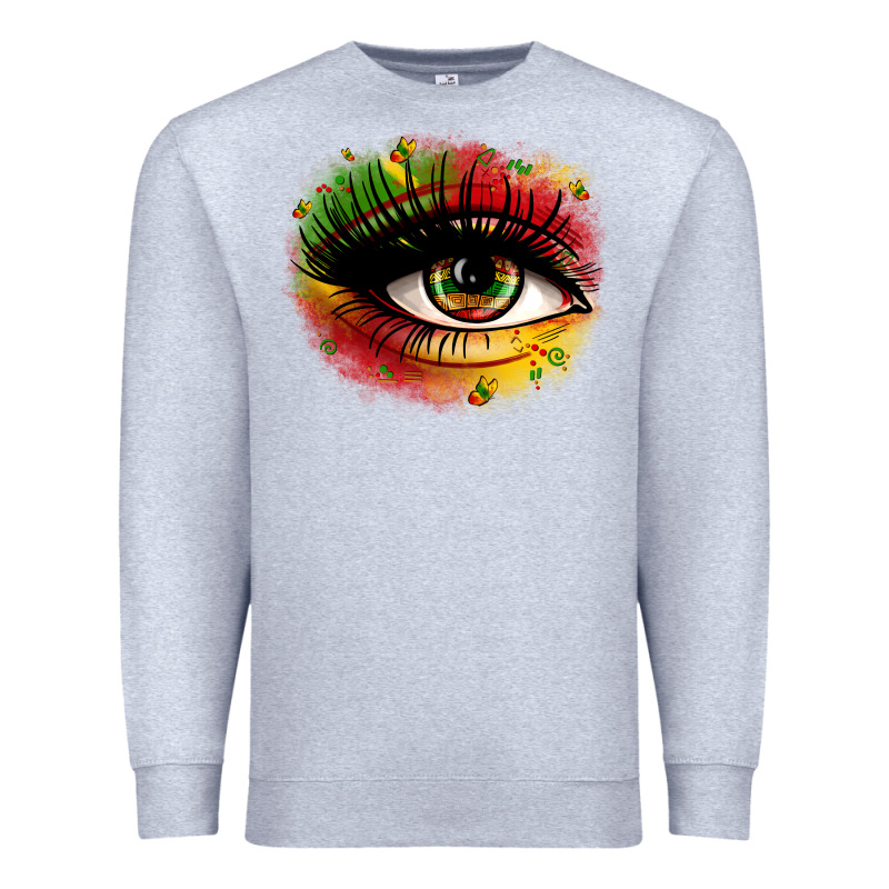 Juneteenth Eye Premium Sweatshirt by Zillion Design Studio | Teevron