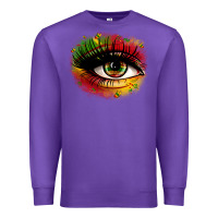 Purple juneteenth eye Premium Sweatshirt - Zillion Design Studio