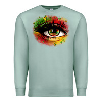 Seafoam juneteenth eye Premium Sweatshirt - Zillion Design Studio