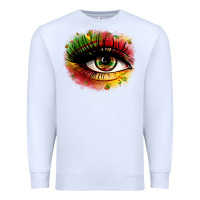 White juneteenth eye Premium Sweatshirt - Zillion Design Studio