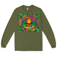 Army Green life is better around the campfire Long Sleeve Tee - BarkalooDesign