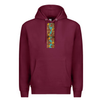 Burgundy autumn squirrel Premium Hoodie - BundleAndBundleShop