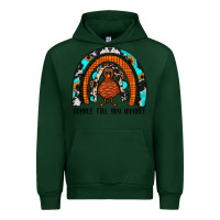 Forest Green gobble till you wobble rainbow Urban Hoodie - JahusDesignShop