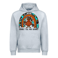 Heather Grey gobble till you wobble rainbow Urban Hoodie - JahusDesignShop
