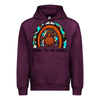 Mauve Wine gobble till you wobble rainbow Urban Hoodie - JahusDesignShop