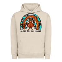 Pigment French Oak gobble till you wobble rainbow Urban Hoodie - JahusDesignShop