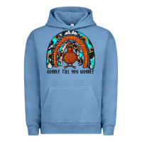 Pigment Pebble Blue gobble till you wobble rainbow Urban Hoodie - JahusDesignShop