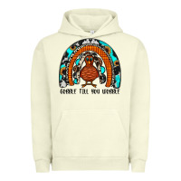 Pigment Pistachio gobble till you wobble rainbow Urban Hoodie - JahusDesignShop