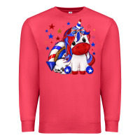 Cardinal 4th of july american unicorn Premium Sweatshirt - texasbilliewilder