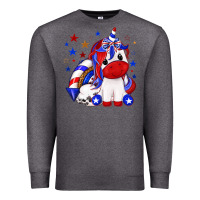 Charcoal Heather 4th of july american unicorn Premium Sweatshirt - texasbilliewilder