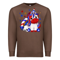 Chestnut 4th of july american unicorn Premium Sweatshirt - texasbilliewilder