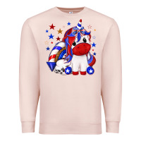 Pale Pink 4th of july american unicorn Premium Sweatshirt - texasbilliewilder