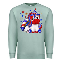 Seafoam 4th of july american unicorn Premium Sweatshirt - texasbilliewilder