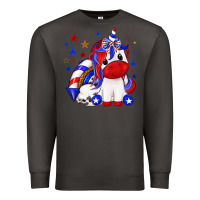 Smoke 4th of july american unicorn Premium Sweatshirt - texasbilliewilder