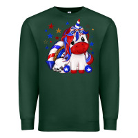 Sports Green 4th of july american unicorn Premium Sweatshirt - texasbilliewilder