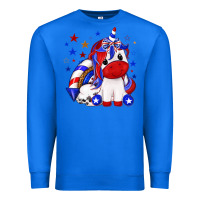 4th Of July American Unicorn Premium Sweatshirt | Teevron