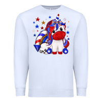 White 4th of july american unicorn Premium Sweatshirt - texasbilliewilder