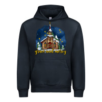 Navy Christmas church and snow grace and mercy Urban Hoodie - AdoDesignShop