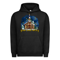 Pigment Black Christmas church and snow grace and mercy Urban Hoodie - AdoDesignShop