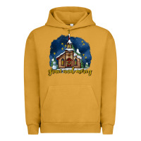 Pigment Peanut Butter Christmas church and snow grace and mercy Urban Hoodie - AdoDesignShop
