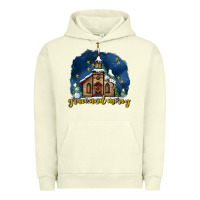 Pigment Pistachio Christmas church and snow grace and mercy Urban Hoodie - AdoDesignShop