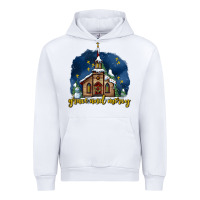 White Christmas church and snow grace and mercy Urban Hoodie - AdoDesignShop