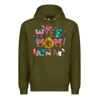 Army Green wife mom cna Premium Hoodie - AdoDesignShop