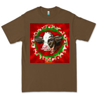 Cacao christmas holstein calf face Premium Tee - LillyAllenDesigns