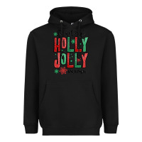 Black somebodys holly jolly mama Heavyweight Hoodie - MaliasSmallBusiness