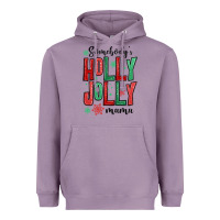 Lavender somebodys holly jolly mama Heavyweight Hoodie - MaliasSmallBusiness