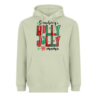 Matcha somebodys holly jolly mama Heavyweight Hoodie - MaliasSmallBusiness