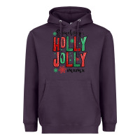 Plum somebodys holly jolly mama Heavyweight Hoodie - MaliasSmallBusiness