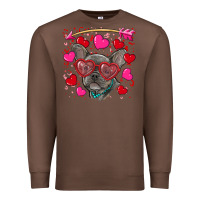 Chestnut valentine's day french bulldog puppy Premium Sweatshirt - RanaPortraitStore