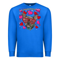 True Royal valentine's day french bulldog puppy Premium Sweatshirt - RanaPortraitStore