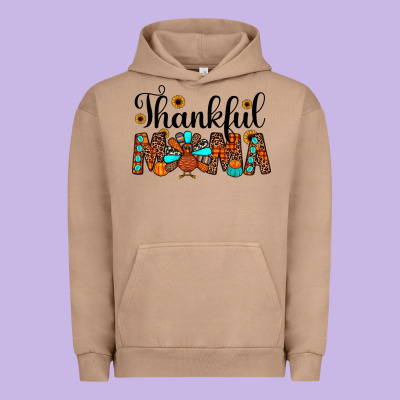 Thankful Mama Urban Hoodie Designed By Jahusdesignshop