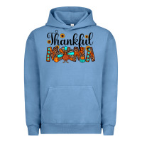 Pigment Pebble Blue thankful mama Urban Hoodie - JahusDesignShop