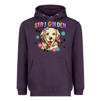 Plum stay golden Heavyweight Hoodie - MaliasSmallBusiness