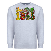 Heather Grey juneteenth 1865 Premium Sweatshirt - Zillion Design Studio