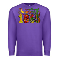 Purple juneteenth 1865 Premium Sweatshirt - Zillion Design Studio