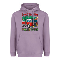 Lavender sound the alarm its christmas fire truck Heavyweight Hoodie - MaliasSmallBusiness