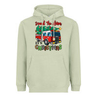 Matcha sound the alarm its christmas fire truck Heavyweight Hoodie - MaliasSmallBusiness