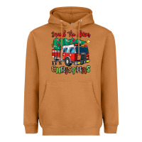 Meerkat sound the alarm its christmas fire truck Heavyweight Hoodie - MaliasSmallBusiness