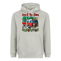 Moon Dust sound the alarm its christmas fire truck Heavyweight Hoodie - MaliasSmallBusiness