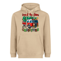 Sound The Alarm Its Christmas Fire Truck Heavyweight Hoodie | Teevron