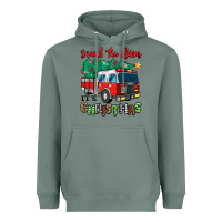 Sage sound the alarm its christmas fire truck Heavyweight Hoodie - MaliasSmallBusiness