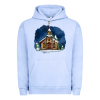 Pigment Grape Ice Christmas church and snow Urban Hoodie - AdoDesignShop