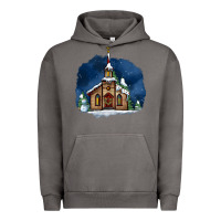 Pigment Tornado Christmas church and snow Urban Hoodie - AdoDesignShop