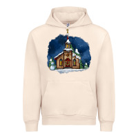 Sandshell Christmas church and snow Urban Hoodie - AdoDesignShop