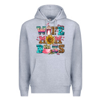 Heather Grey wife mom boss Premium Hoodie - AdoDesignShop