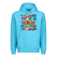 Ocean Blue wife mom boss Premium Hoodie - AdoDesignShop
